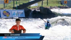 Simon Zeitlhofer Austria U23 Semi-final 2024 ICF Canoe-Kayak Slalom Junior & U23 World Championships