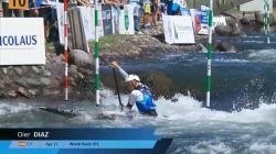 Oier Diaz Spain U23 Semi-Final 2024 ICF Canoe-Kayak Slalom Junior & U23 World Championships