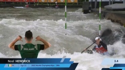 Noel Hendrick, Ireland - Men's Kayak Semi-Final / 2024 ICF Canoe Slalom World Cup Augsburg Germany