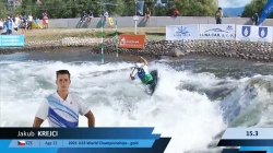 Jakub Krejci Czechia U23 Semi-Final 2024 ICF Canoe-Kayak Slalom Junior & U23 World Championships