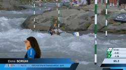 Elena Borghi, Italy - Women's Canoe Semi-Final / 2024 ICF Canoe Slalom World Cup Ivrea Italy