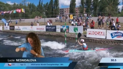 Lucie Nesnidalova, Czech, U23 Semi Final / 2024 ICF Canoe-Kayak Slalom Junior & U23 World Champs