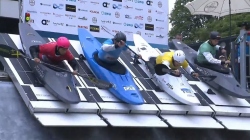 Men Kayak Cross - Quarter-Final 2 / 2024 ICF Canoe Slalom World Cup Augsburg Germany