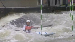 Martin Dougould, Switzerland - Men's Kayak Semi-Final /  2024 ICF Canoe Slalom World Cup Augsburg