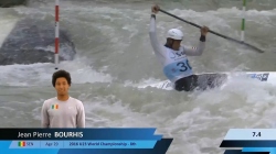 Jean Pierre Bourhis, Senegal, Canoe Slalom, Semi Finals / 2024 ICF Canoe Slalom World Cup Augsburg
