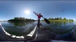 360º on Laurence Vincent-Lapointe's canoe  / 2019 ICF Canoe Sprint World Cup 2 Duisburg Germany
