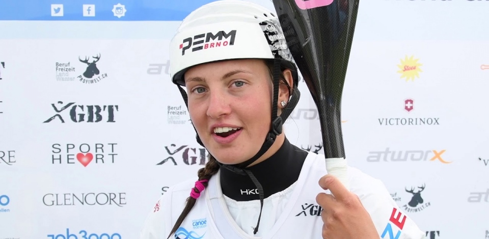 Martina Satkova CZE K1 Women Sprint Silver / 2018 ICF Wildwater Canoeing World Championships Muota