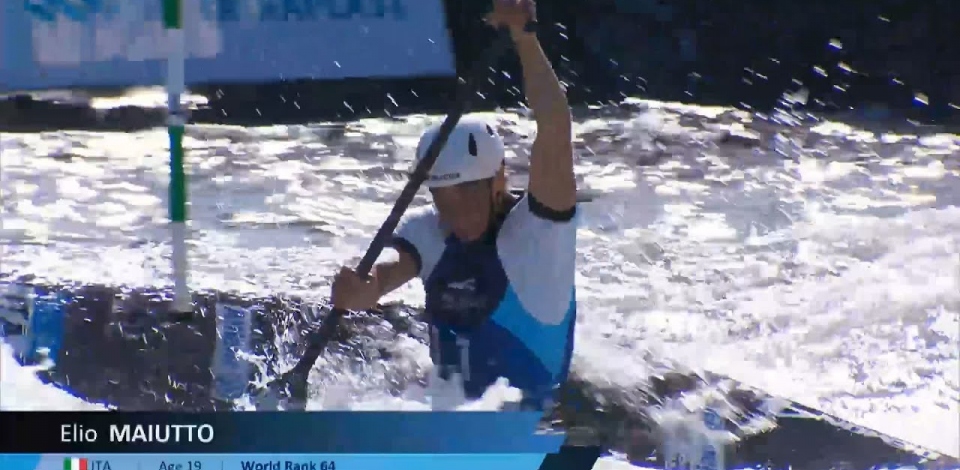 Elio Maiutto, Italy / U23 Semi-Final / 2024 ICF Canoe-Kayak Slalom Junior & U23 World Championships