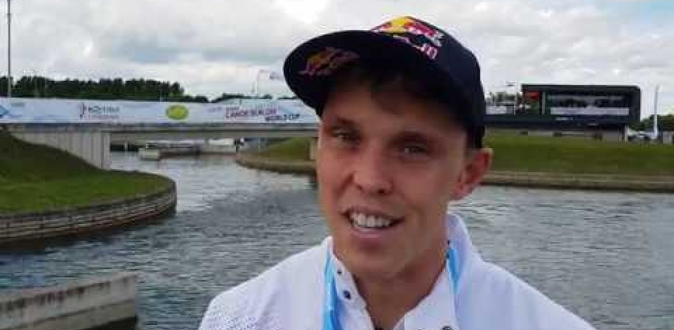 Joseph Clarke GBR K1 Gold / 2019 ICF Canoe Slalom World Cup 1 London United Kingdom
