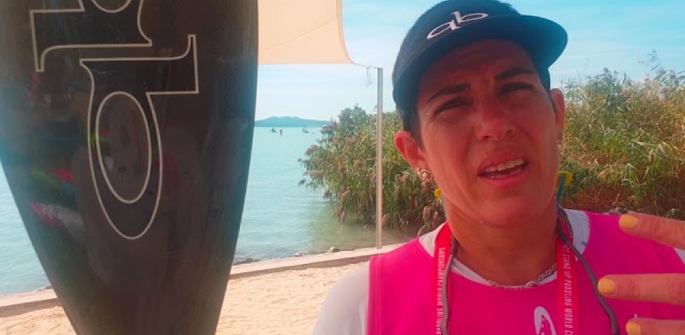 SUP athlete Giannisa Vecco from Peru