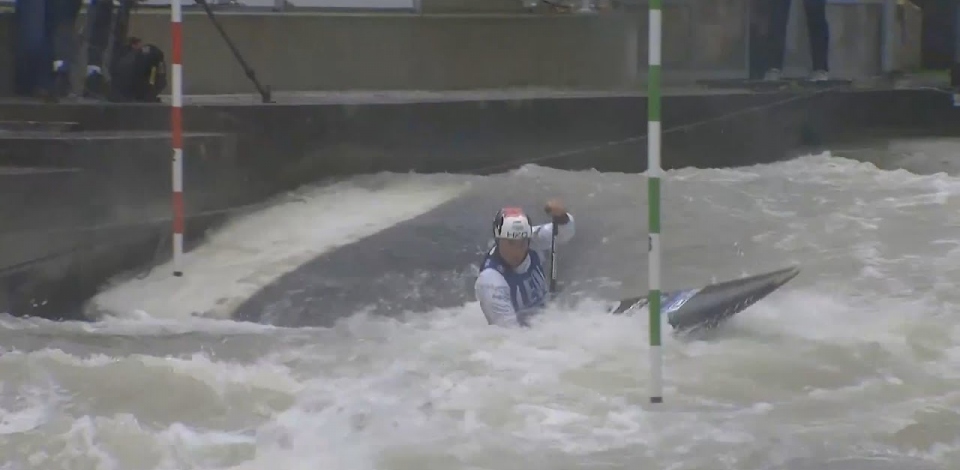 Martina Satkova, Czech, Canoe Slalom, Semi Finals / 2024 ICF Canoe Slalom World Cup Augsburg Germany