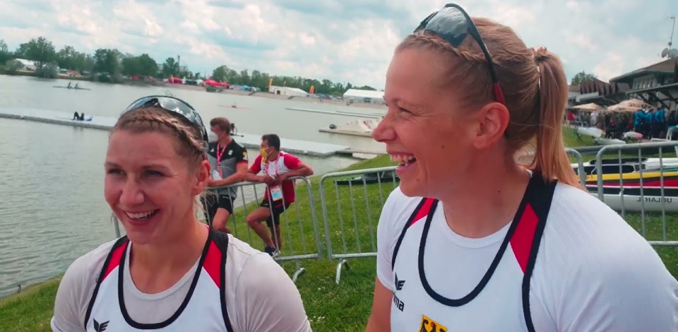 Sabrina HERING-PRADLER & Tina DIETZE Germany / K2 500m Gold - 2021 ICF Canoe Sprint World Cup 1