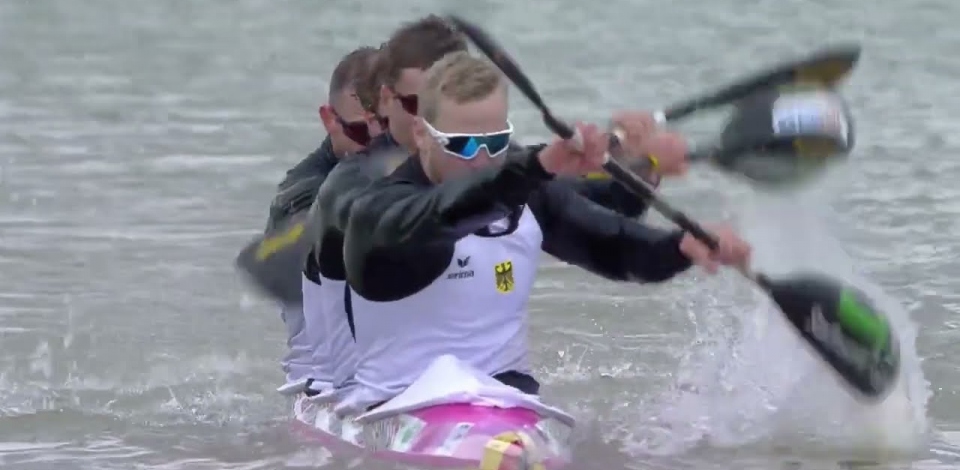 Men's K4 500m Heat 1: 2023 ICF Sprint & Paracanoe World Cup Szeged:
