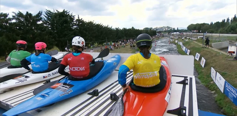 Women’s U23 Kayak Cross Semi-Final 2 2024 ICF Canoe-Kayak Slalom Junior & U23 World Championships