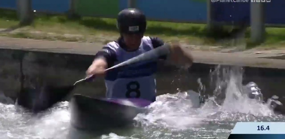 Kimberley Woods Great Britain Semi-Final / 2023 ICF Canoe-Kayak Slalom World Cup Augsburg Germany