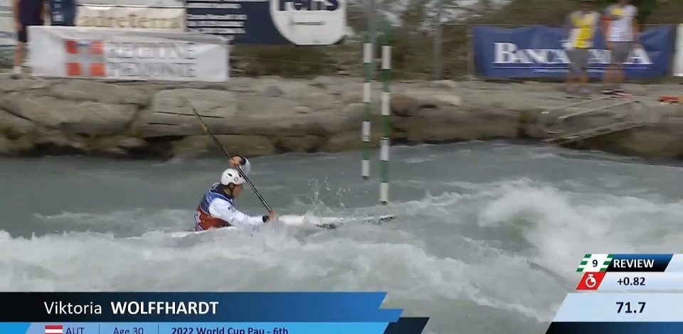 Viktoria Wolffhardt / Kayak Semi-Final / 2024 ICF Canoe Slalom World Cup Ivrea Italy