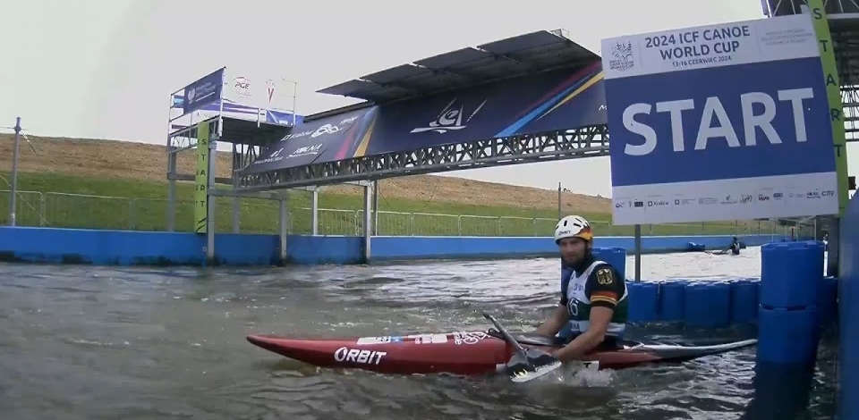 Stefan Hengst, Germany, Kayak Slalom, Semifinals / 2024 ICF Canoe Slalom World Cup Krakow Poland