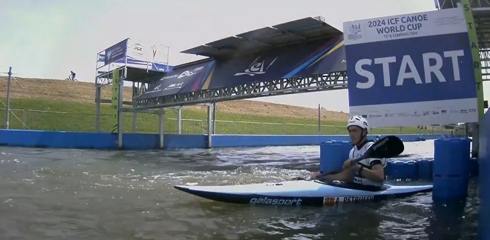 Angel Petrushev, North Macedonia, Kayak Slalom, Semifinals / 2024 ICF Canoe Slalom World Cup Krakow