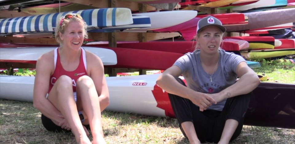 Canada's Laurence Vincent-Lapointe and Katie Vincent discuss their unusual paddling technique