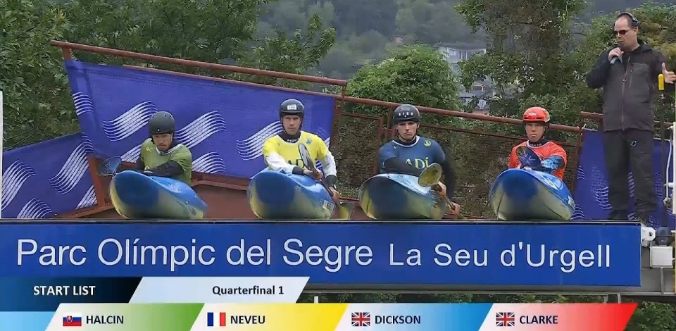 Men's Kayak Cross - Quarter-Final 1 / 2024 ICF Canoe Slalom World Cup La Seu Spain
