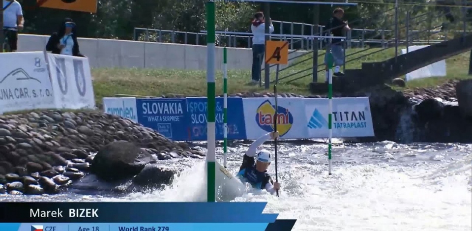 Marek Bizek Czechia U23 Semi-Final 2024 ICF Canoe-Kayak Slalom Junior & U23 World Championships