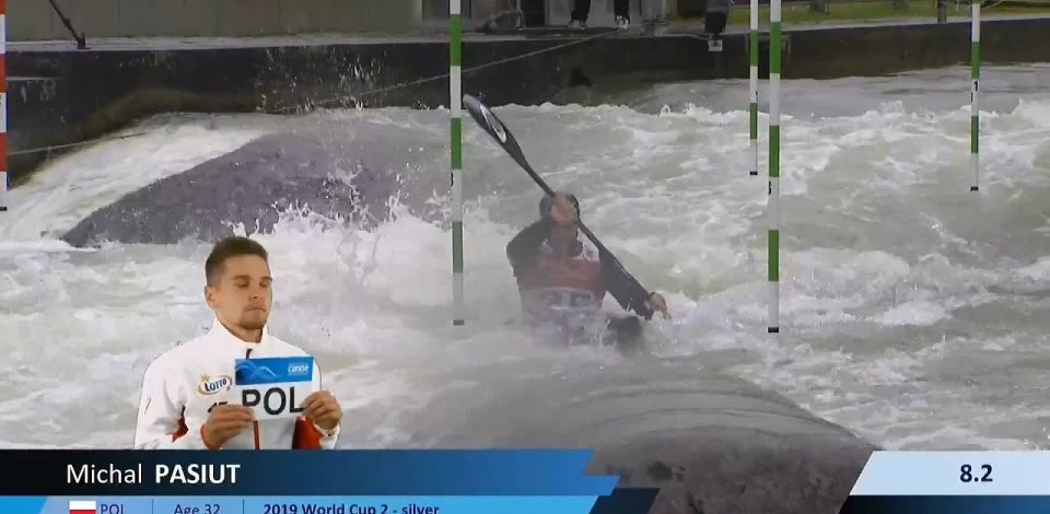 Michal Pasiut, Poland - Men's Kayak Semi-Final / 2024 ICF Canoe Slalom World Cup Augsburg Germany