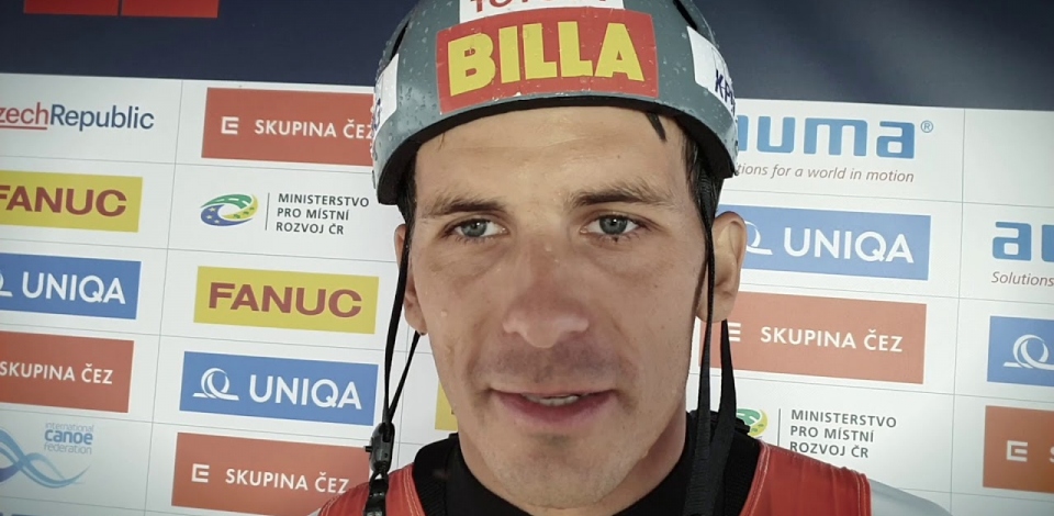 Matej Benus SVK C1 Gold / 2019 ICF Canoe Slalom World Cup 5 Prague Czech Republic
