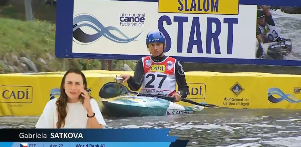 Gabriela Satkova, Czechia - Kayak Semi-Final / 2024 ICF Canoe Slalom World Cup La Seu Spain