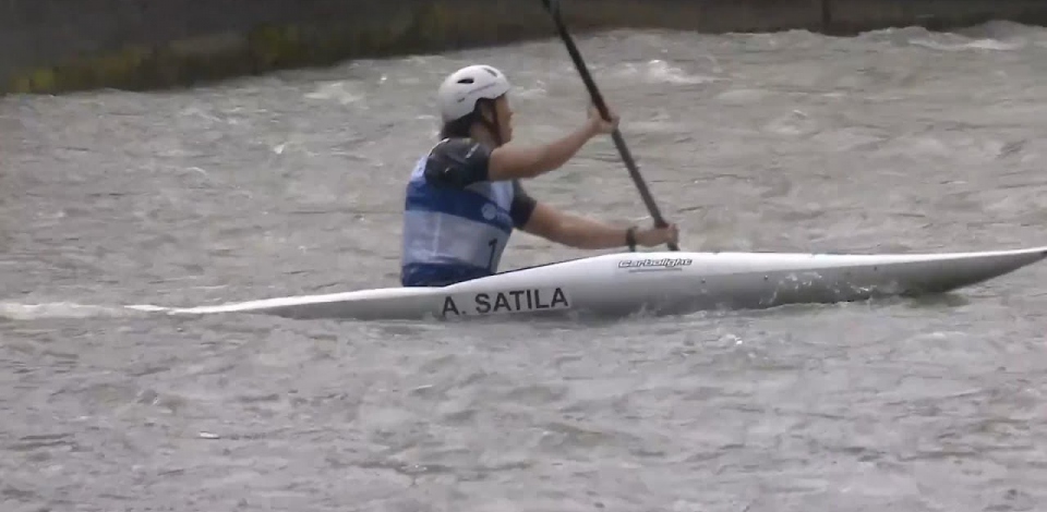 Ana Satila, Brazil - Women's Kayak Semi-Final / 2024 ICF Canoe Slalom World Cup Augsburg Germany