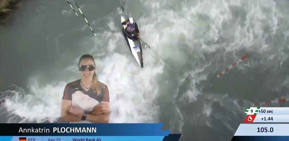 Annkatrin Plochmann / Kayak Semi-Final / 2024 ICF Canoe Slalom World Cup Ivrea Italy