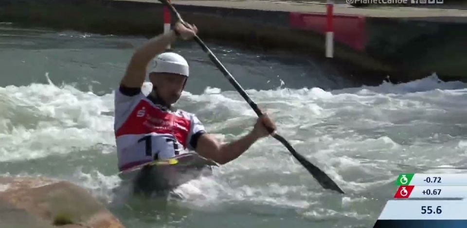 Lucien Delfour Australia Semi-Final / 2023 ICF Canoe-Kayak Slalom World Cup Augsburg Germany