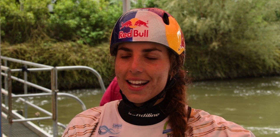 Jessica Fox after semi-final #ICFslalom 2017 Canoe World Cup Final La Seu