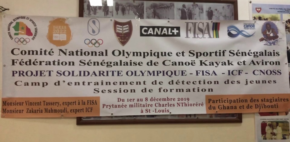 Canoe Sprint and Slalom Coach's course / Talent ID program in Senegal 2-8 december 2019