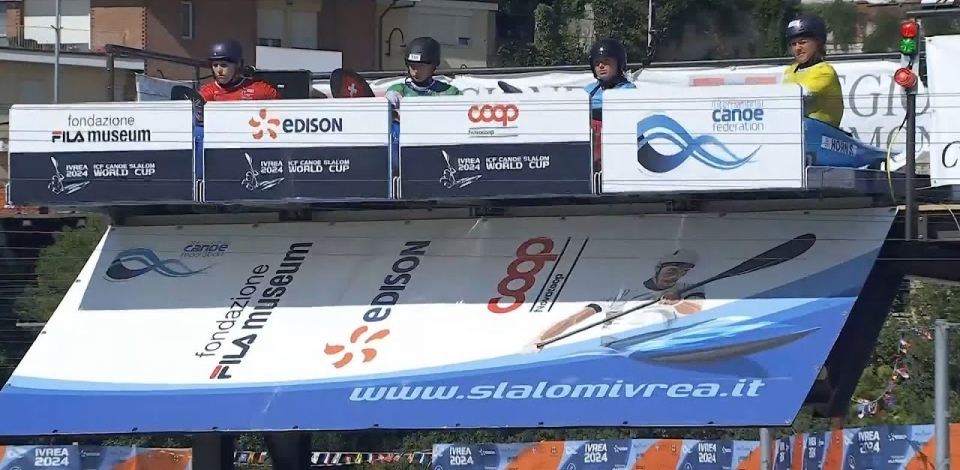 Women's Kayak Cross - Quarter-Final 3 / 2024 ICF Canoe Slalom World Cup Ivrea Italy