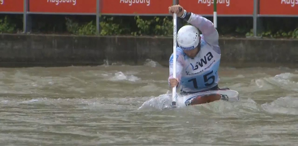Vojtech Heger, Czech, Canoe Slalom, Semi Finals / 2024 ICF Canoe Slalom World Cup Augsburg Germany