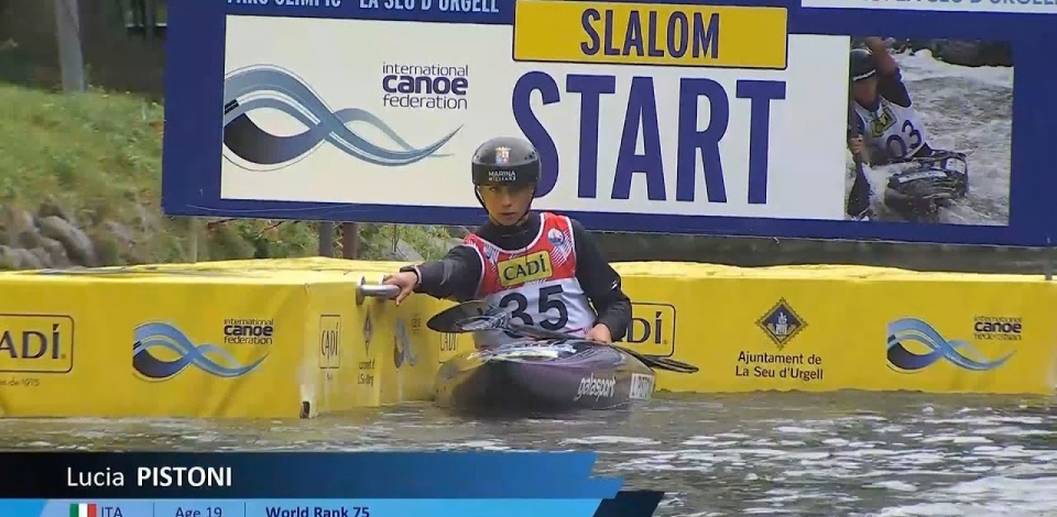 Lucia Pistoni, Italy - Kayak Semi-Final / 2024 ICF Canoe Slalom World Cup La Seu Spain