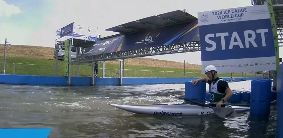 Ritvars Celmins, Latvia, Kayak Slalom, Semifinals / 2024 ICF Canoe Slalom World Cup Krakow Poland
