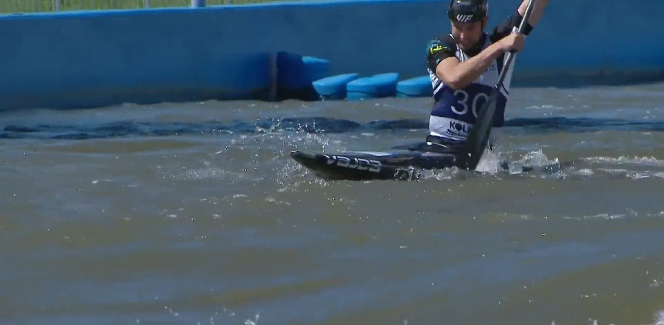 Jan Vetrovsky, Czechia, Canoe Slalom Semi Final / 2024 ICF Canoe Slalom World Cup Krakow Poland