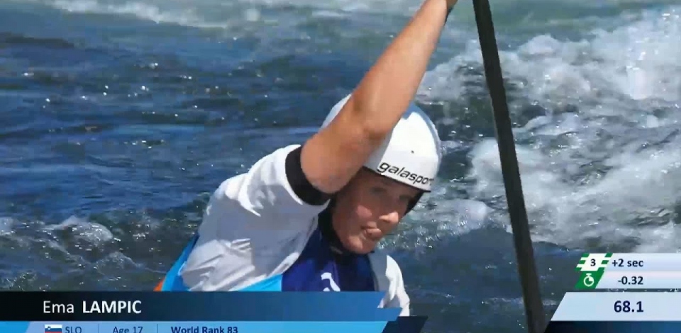 Ema Lampic Slovenia U23 Semi-Final 2024 ICF Canoe-Kayak Slalom Junior & U23 World Championships