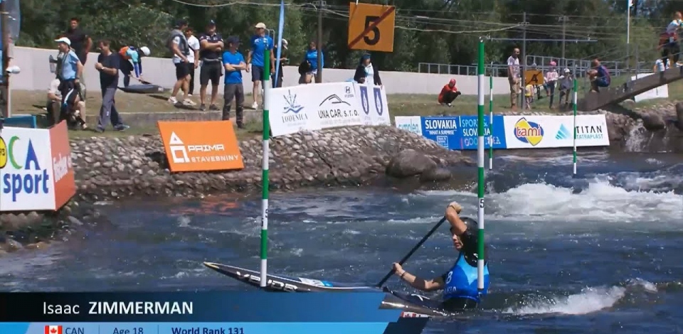 Isaac Zimmerman Canada U23 Semi-Final 2024 ICF Canoe-Kayak Slalom Junior & U23 World Championships