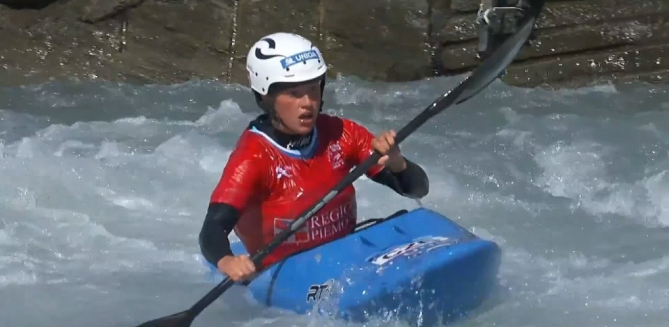 Women's Kayak Cross - Semi-Final 1 / 2024 ICF Canoe Slalom World Cup Ivrea Italy