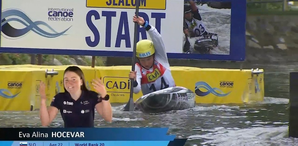 Eva Alina Hocevar, Slovenia - Kayak Semi-Final / 2024 ICF Canoe Slalom World Cup La Seu Spain