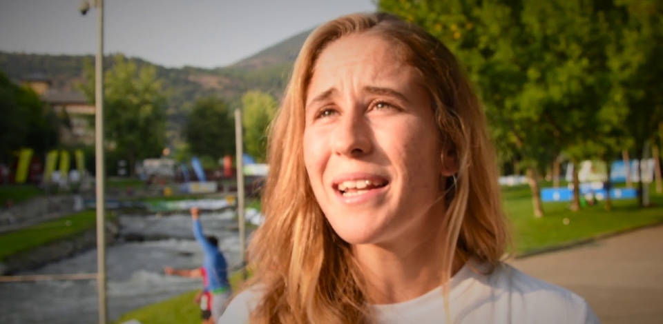 Nuria Vilarrubla after Heats #ICFslalom 2017 Canoe World Cup Final La Seu