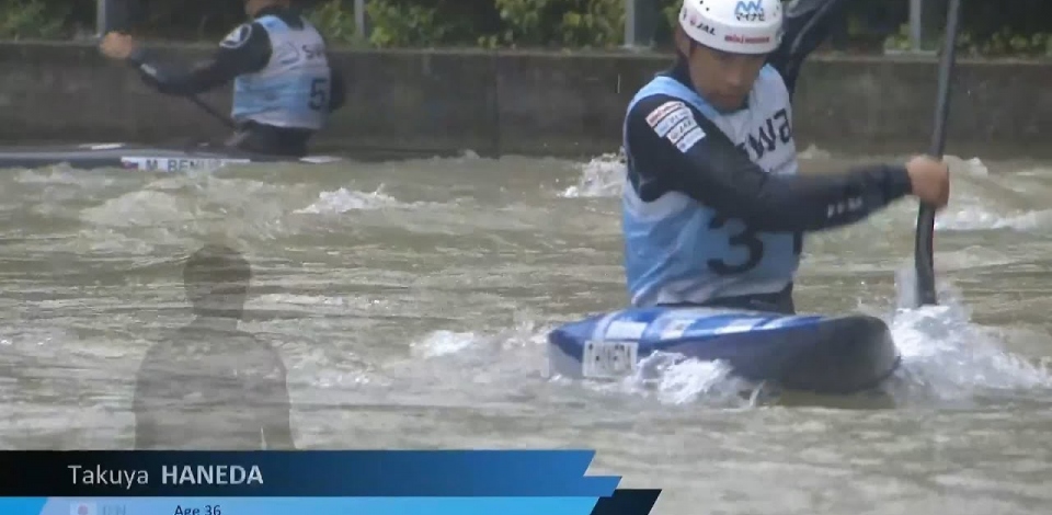 Takuya Haneda, Japan, Canoe Slalom, Semi Finals / 2024 ICF Canoe Slalom World Cup Augsburg Germany