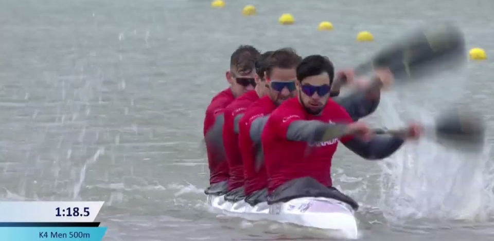 Men's K4 500m Heat 2: 2023 ICF Sprint & Paracanoe World Cup Szeged