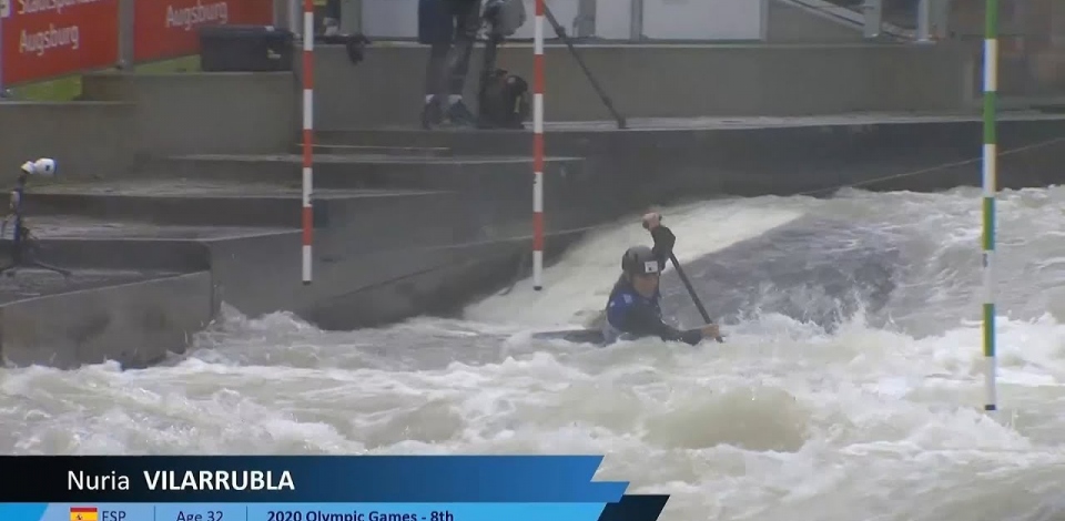 Nuria Vilarrubla, Spain, Canoe Slalom, Semi Finals / 2024 ICF Canoe Slalom World Cup Augsburg