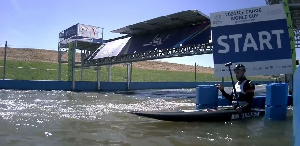 Timo Trummer, Germnay, Canoe Slalom Final / 2024 ICF Canoe Slalom World Cup Krakow Poland