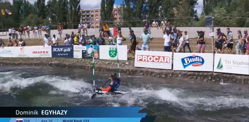 Dominik Egyhazy Slovakia U23 Semi-Final 2024 ICF Canoe-Kayak Slalom Junior & U23 World Championships