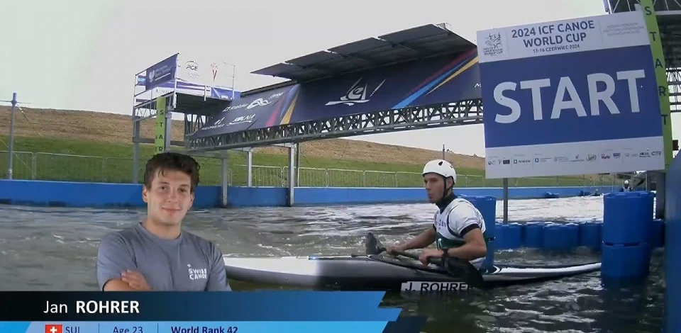Jan Rohrer, Switzerland, Kayak Slalom, Semifinals / 2024 ICF Canoe Slalom World Cup Krakow Poland
