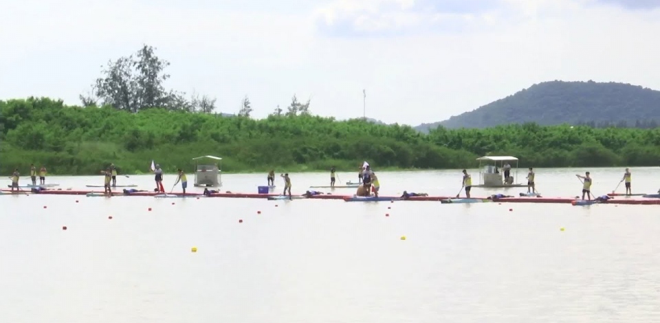SUP Junior Men's Sprint Heat 7 / 2023 ICF Stand Up Paddling World Championships Pattaya Thailand